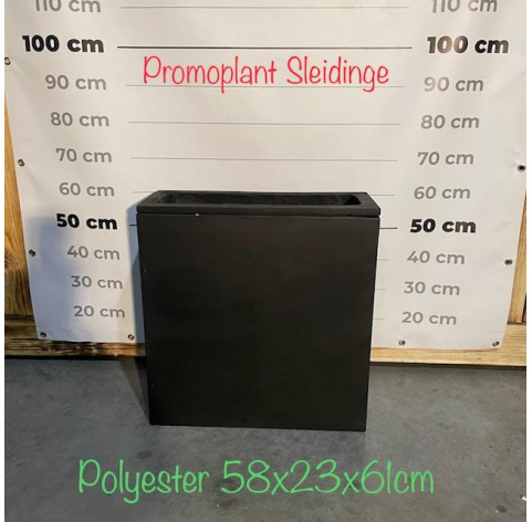 Bloembak Polyester 58x23x60cm - 473 - 